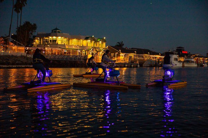 Long Beach Hydrobike Ride on Alamitos Bay: Day, Sunset or Glow