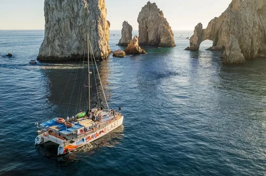 Cabo San Lucas Snorkel Catamaran Dance Floor and Open Bar