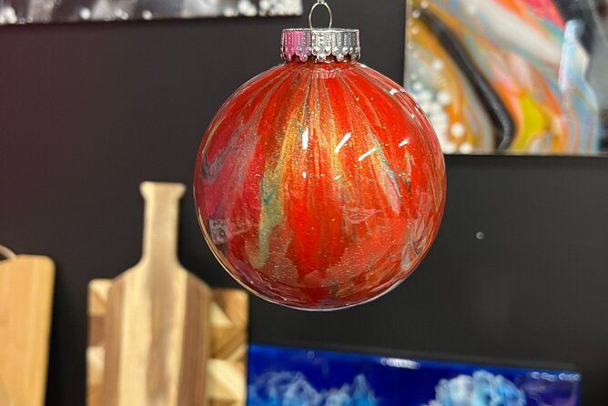 Fluid Art Christmas Ornaments