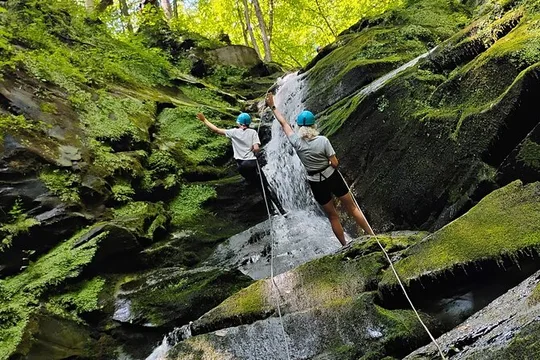 Waterfall Rappelling in Bear Creek PA
