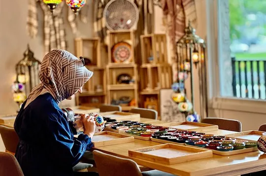 Traditional Turkish Mosaic Lamp Workshop in Victoria BC