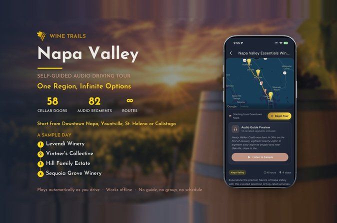 Napa Valley Wine Tour: Self-Guided GPS Audio Driving Guide