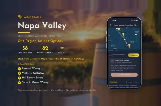 Napa Valley Wine Tour: Self-Guided GPS Audio Driving Guide