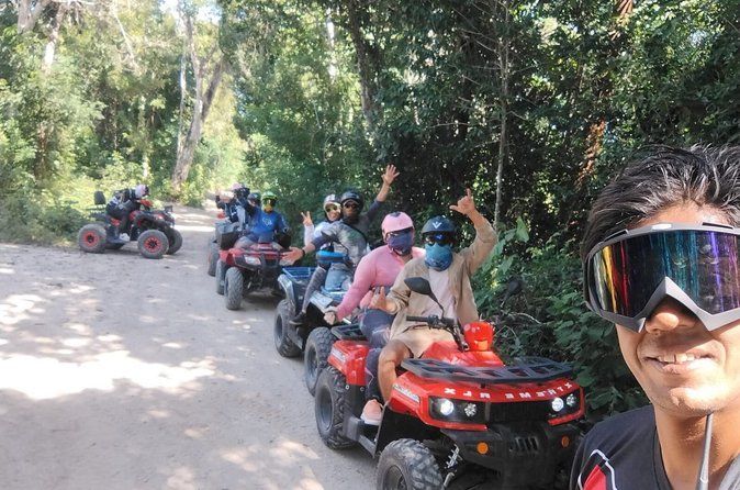 Cozumel ATV Island Combo Jade Cave, Beach Club, Tequila and Lunch