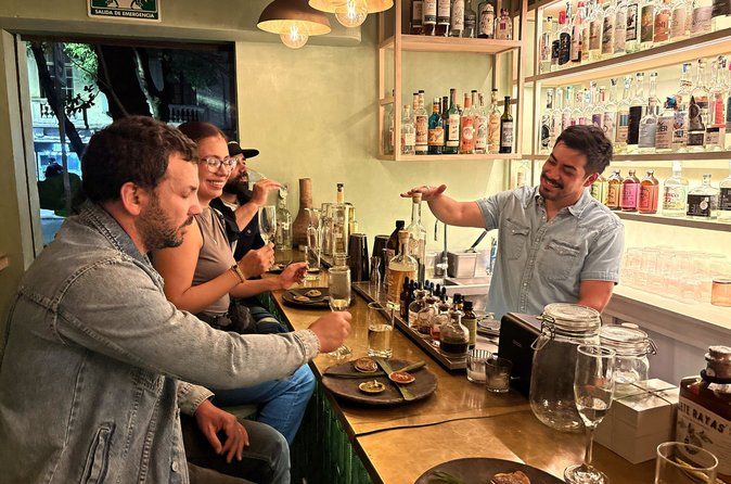Mezcal Experience Mexico City: 3 Bars, 6 Spirits & Cocktail demo