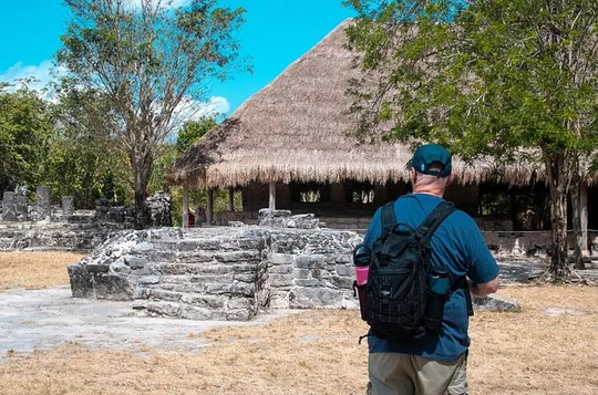 Cozumel Private Tour San Gervasio Ruins Beach Club and Mayan Park