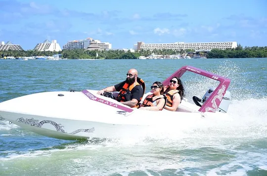 Cancun Speedboat and Snorkel at Punta Nizuc National Park Reef