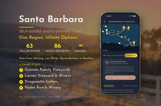 Santa Barbara Wine Tour - Self-Guided GPS Audio Tour
