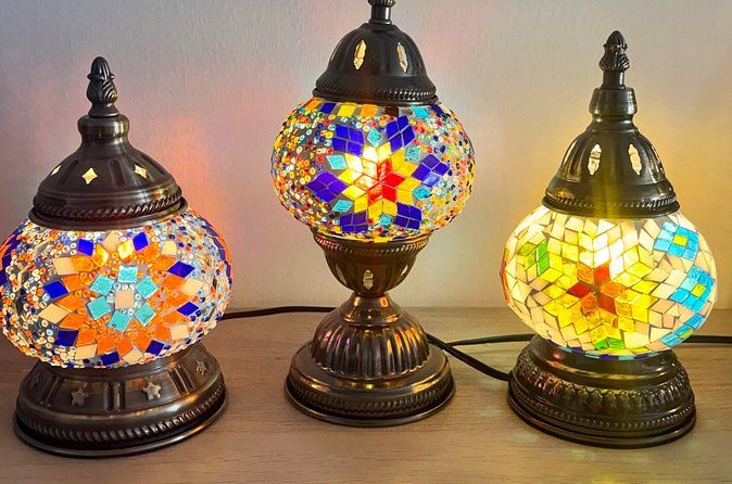 Mosaic Glass Lamps Art Class Workshop in Kissimmee