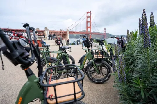 San Francisco EBike Rental Golden Gate and GPS Routes