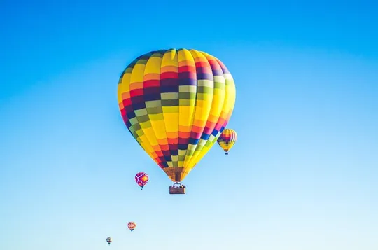 Hot Air Balloon Flight Over California's Yolo County