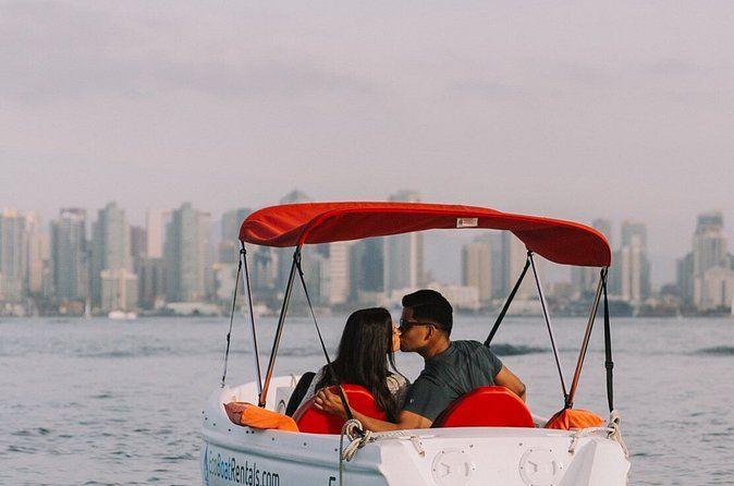 Dog friendly San Diego Electric Boat Rental in San Diego Bay