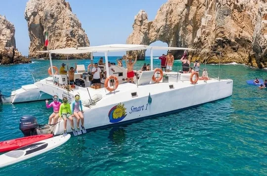 Cabo Catamaran: The Arch, Santa Maria Snorkel & Open Bar